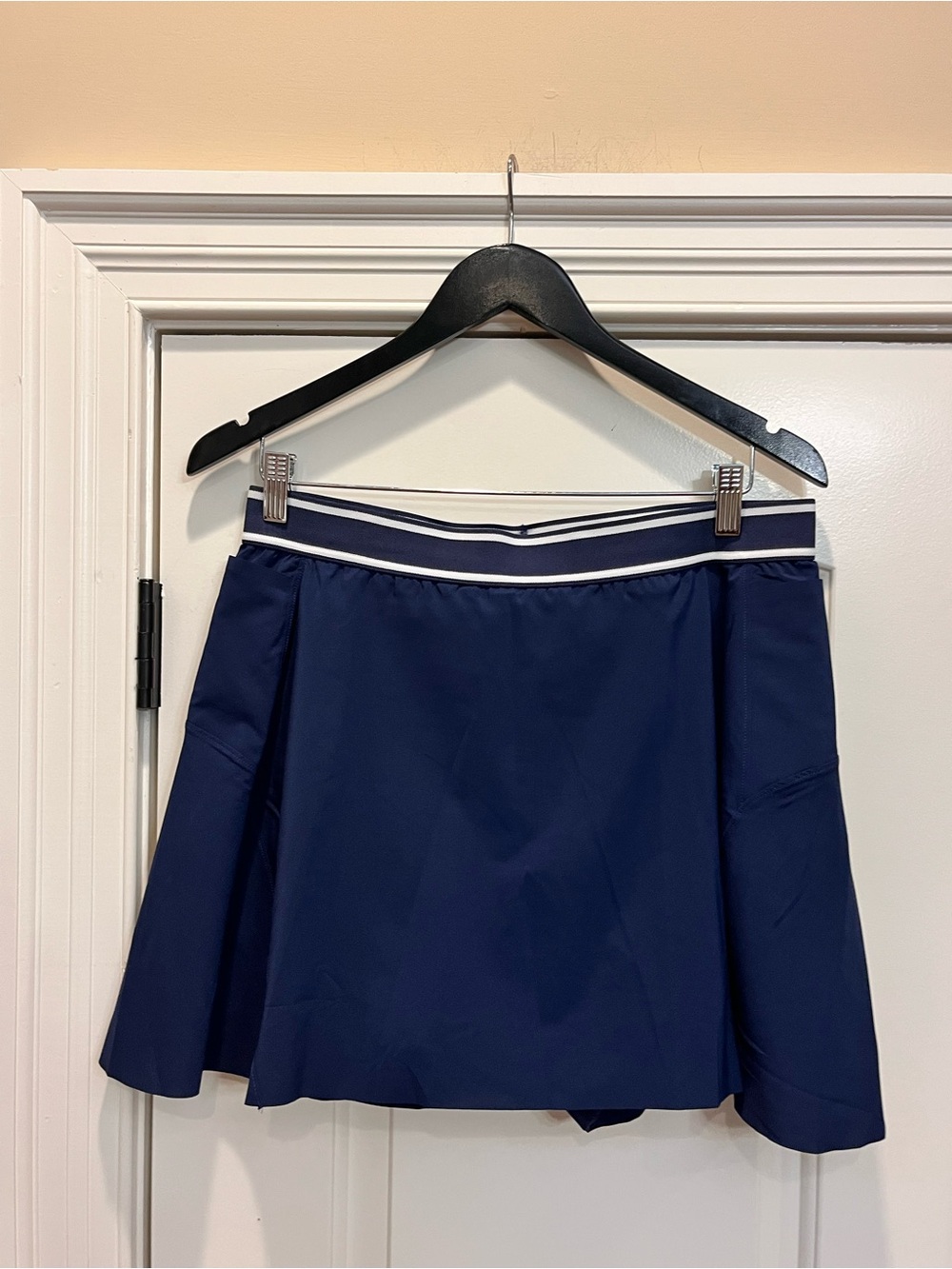 Peter Millar Navy Golf/Tennis Skirt with Striped Waistband